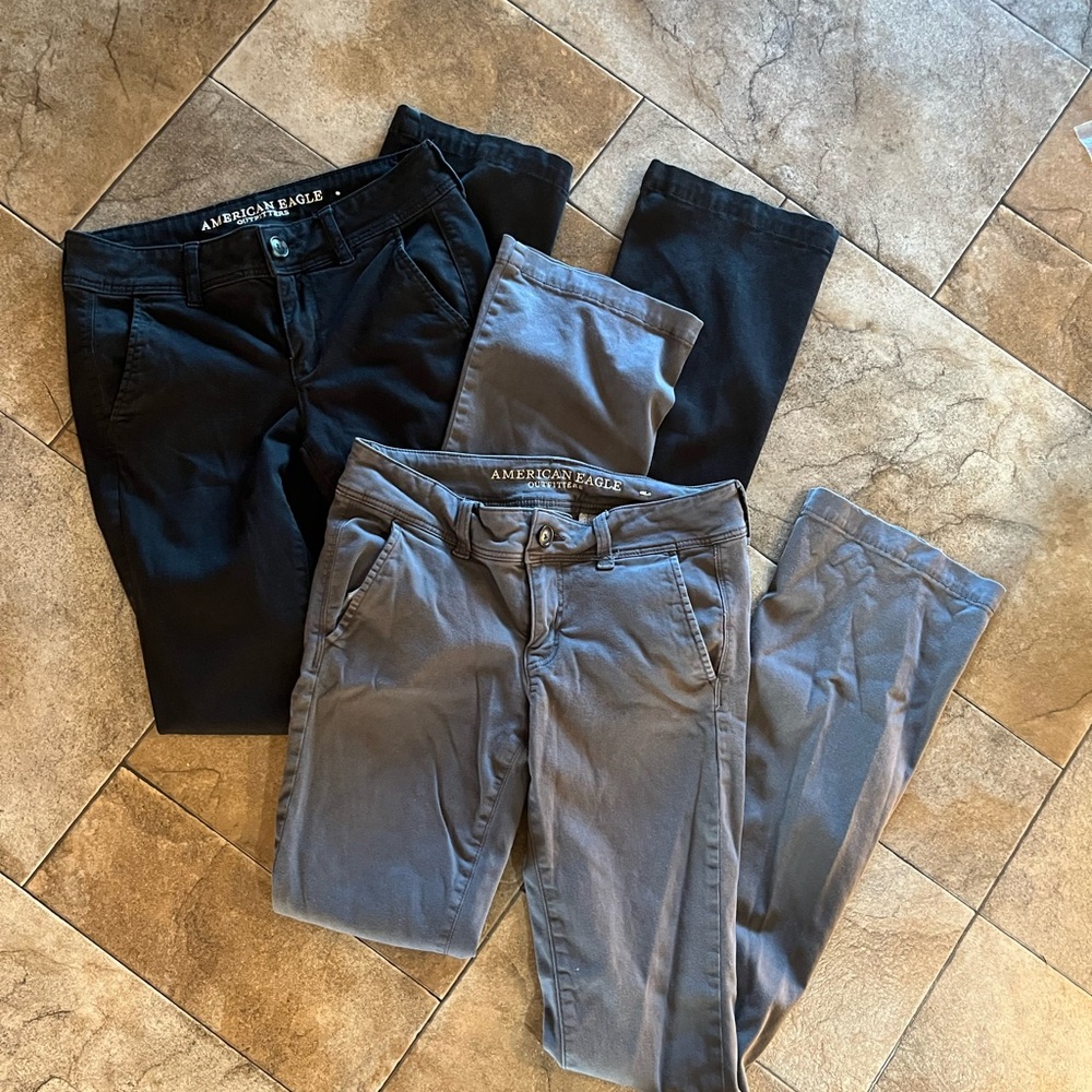 American Eagle Outfitters Charcoal and Slate Pants